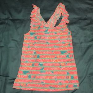 Lilly Pulitzer ruffle tank